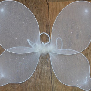 Net fairy wings with glitter Adult childrens party hen do fancy dress