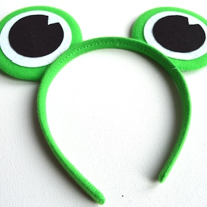 Green frog eyes aliceband ears party fancy dress world book day UK