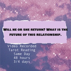 Separation Psychic Reading - Ex Love - Video Style Format