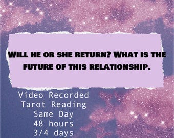Separation Psychic Reading - Ex Love - Video Style Format