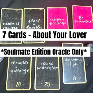 7 Karten Pull Soulmate Edition Orakel. Card Pull Legung am selben Tag
