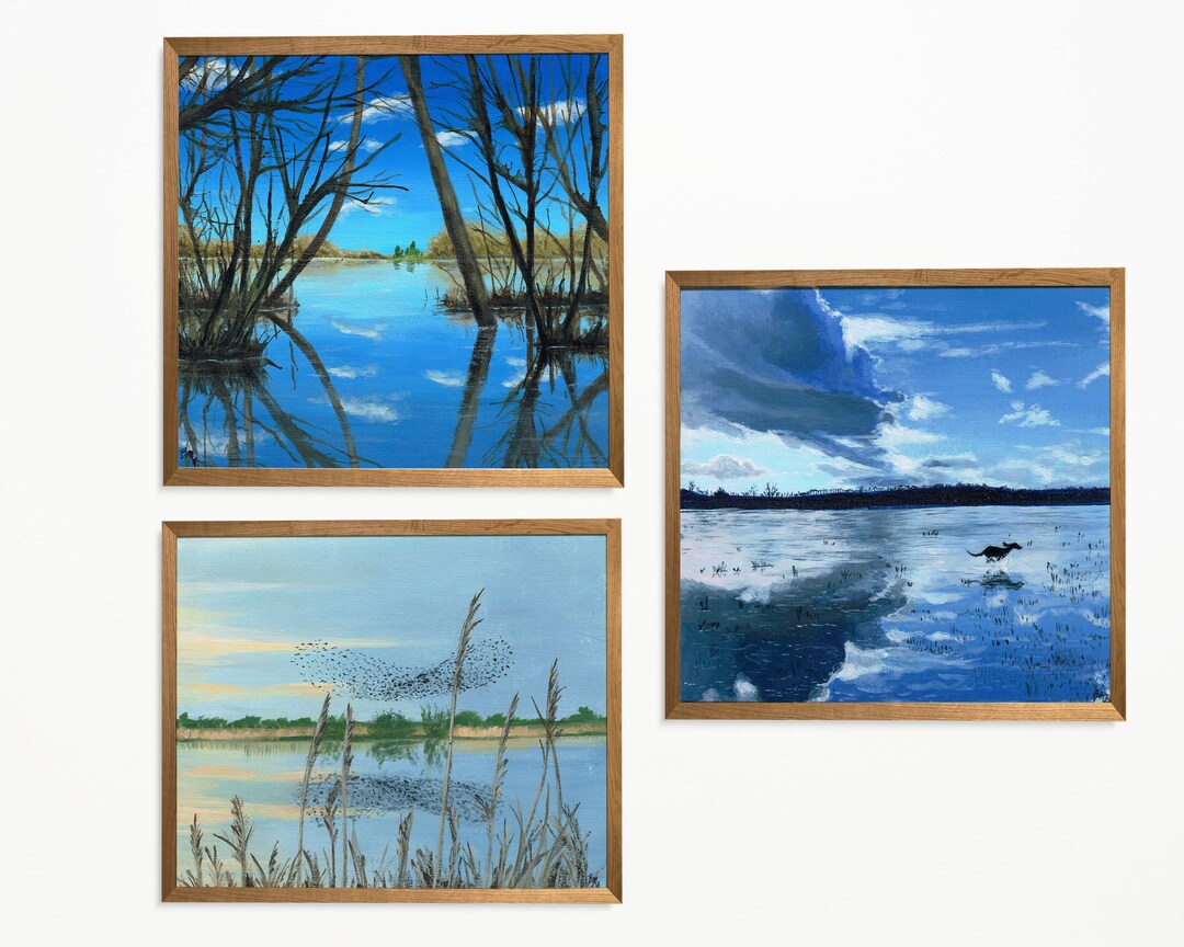 Full Collection Prints Oxford Floods Series Kidlington Etsy