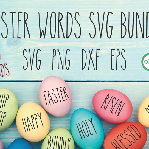 Rae Dunn Inspired Easter Egg SVG Bundle Easter Egg Words SVG - Etsy