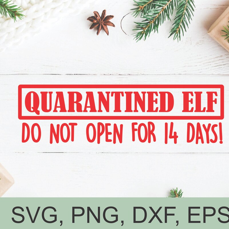 Elf Quarantine Sticker - Etsy