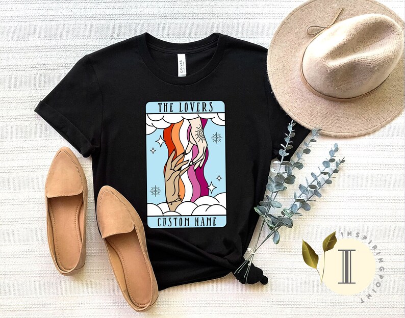 Custom Tarot Card Lesbian Shirt the 