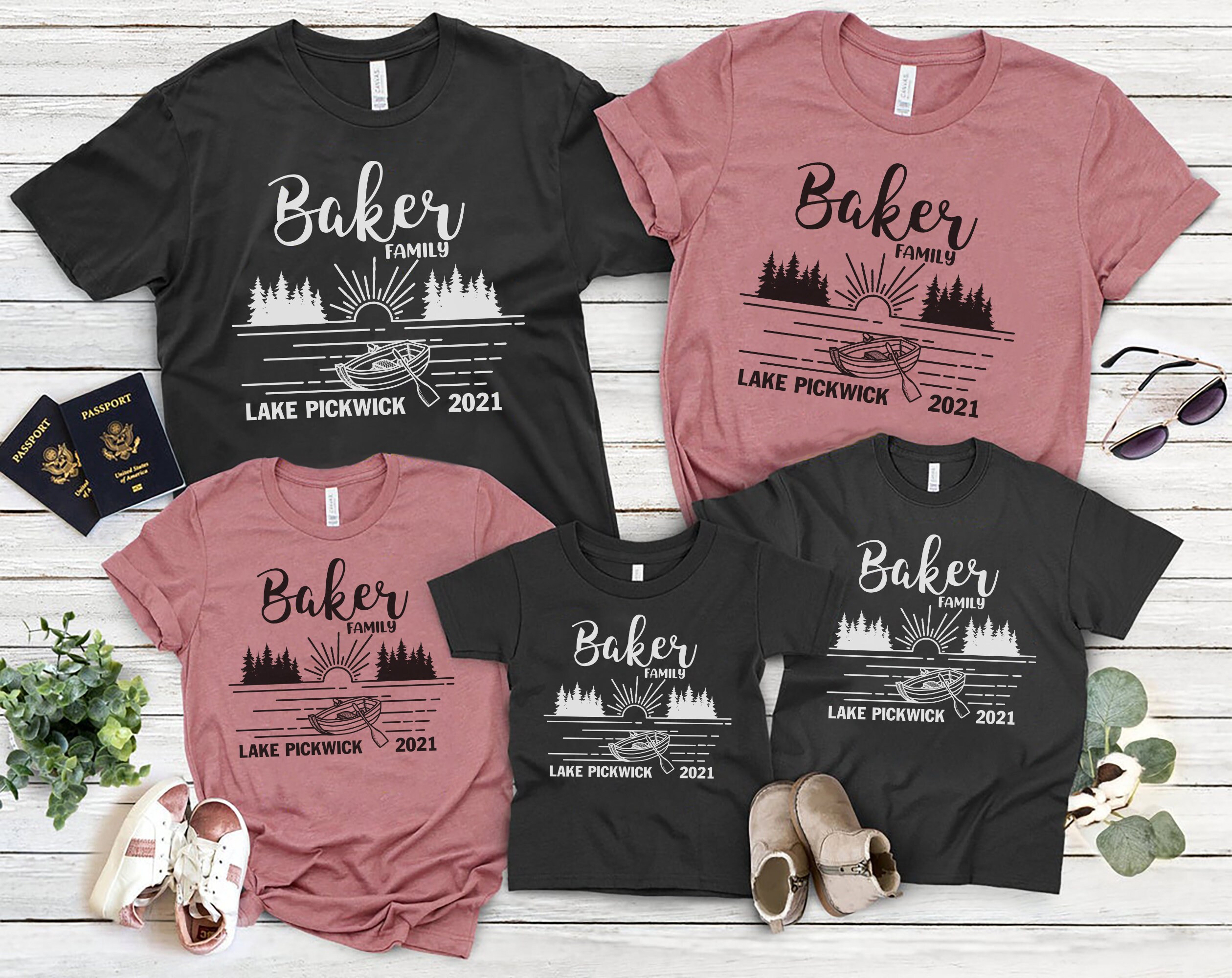 Toddler Custom Family Lake Trip T Shirt Summer Vibes - Etsy