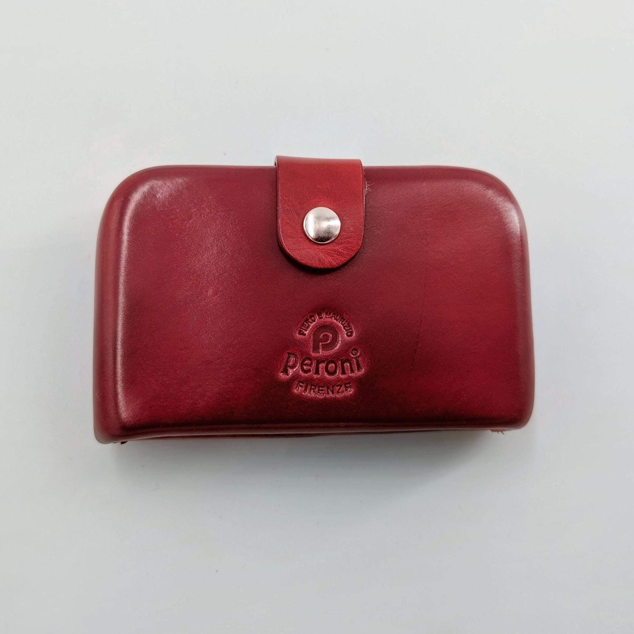 【未使用】Peroni FIRENZE ビジネス鞄 Leather Wallet and Cards Holder - Peroni Firenze - Etsy