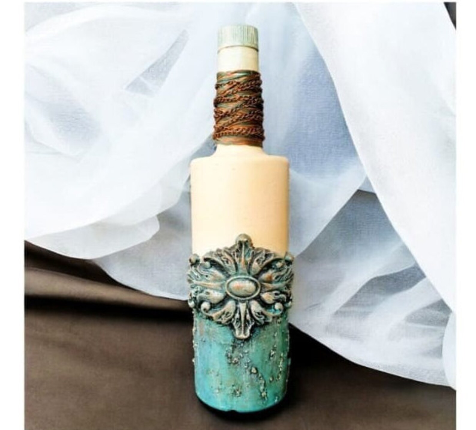 Hand Painted Vintage Bottle Decor Old Whiskey Bottle for Bar ...