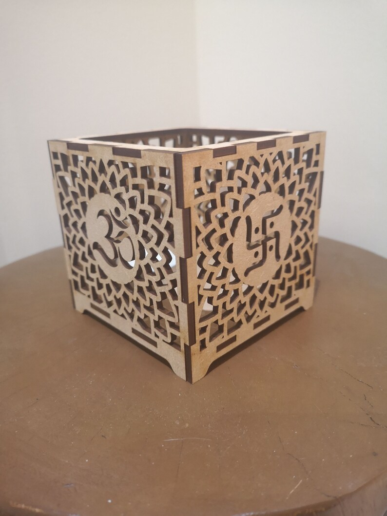 Diwali Decor Handpainted Wooden Multipurpose Box 06