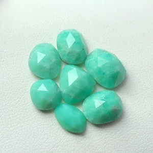 Beautiful chrysoprase rose cuts lot