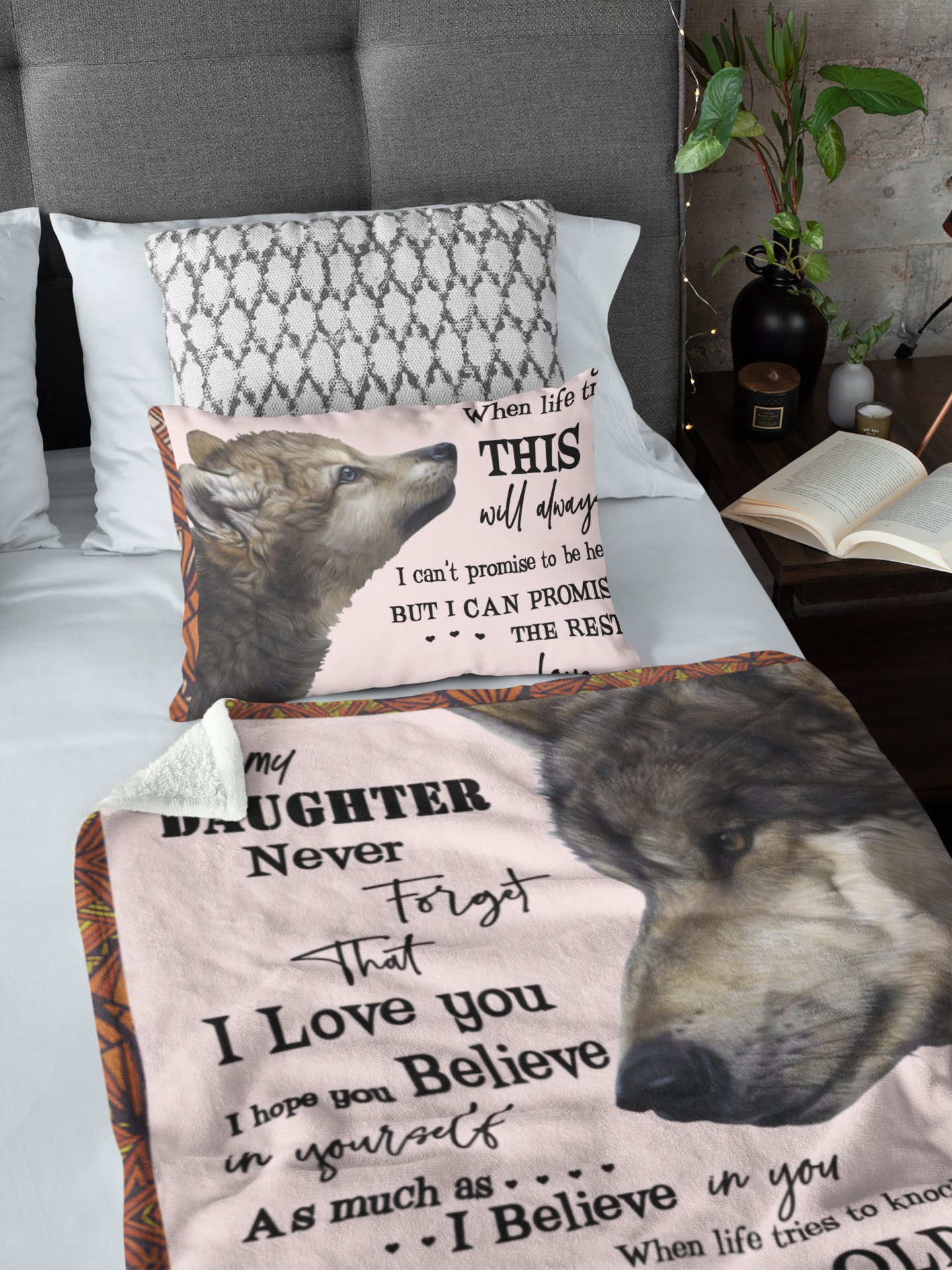 Custom To My Daughter Blanket Daughter Gift Personalized Etsy