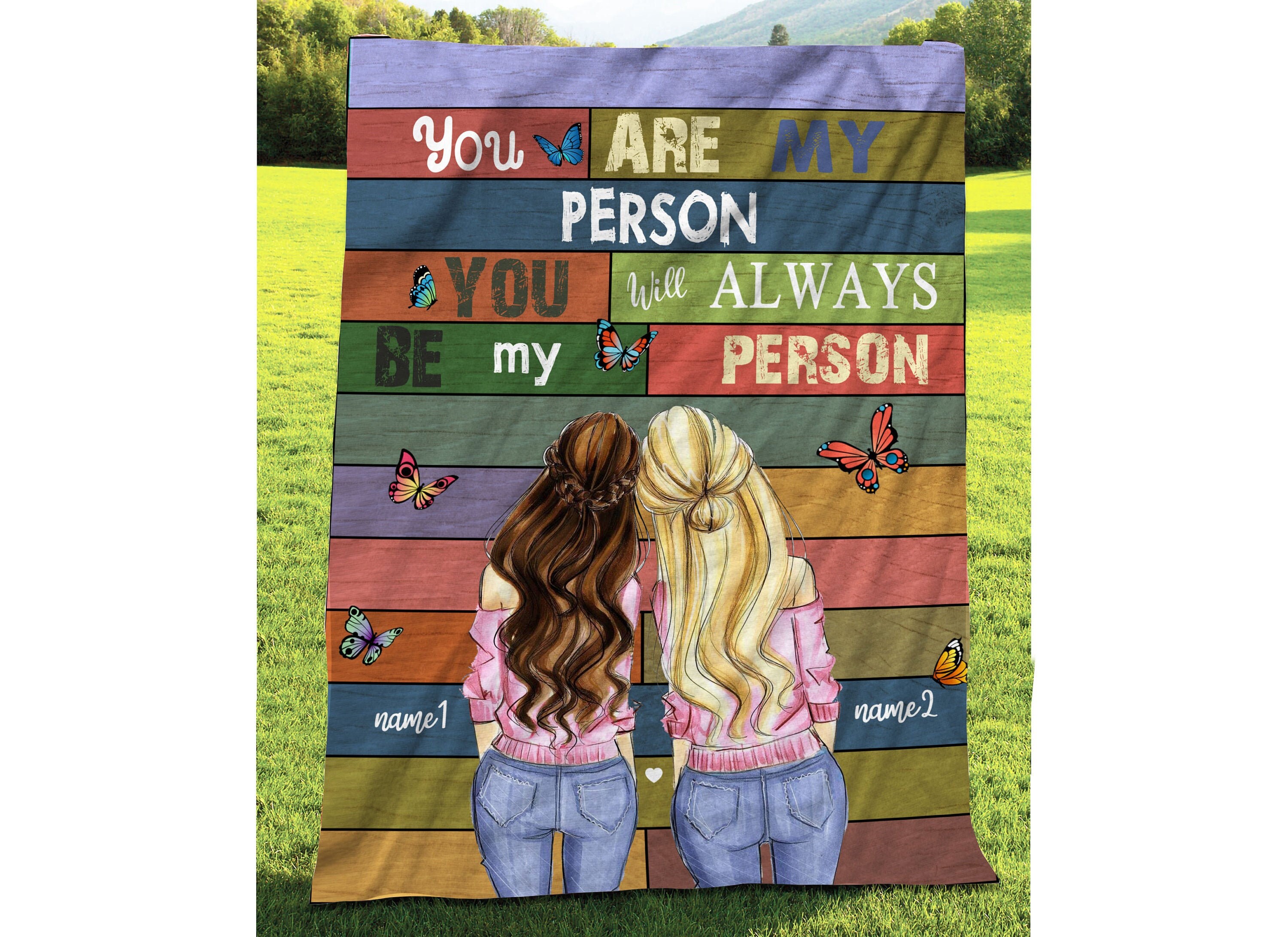 Custom Name To My Friend blanket Personalized Blanket Etsy