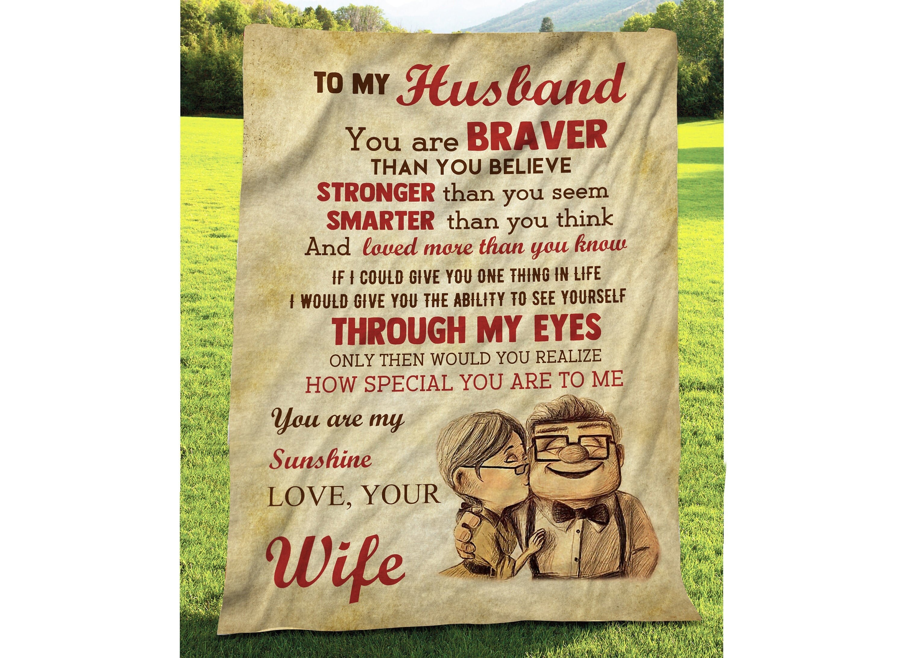 Personalized To My Husband You Are My Sunshine blanket Couple Etsy