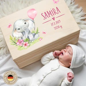 Personalized baby memory box, memory box, baby memory box, baby gift, christening gift, wooden box birth, XHL1086
