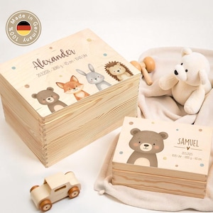 Personalized memory box, baby memory box, baby gift birth, christening gift baby, memory box baby, birth box XHL1140