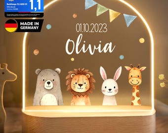 Acrylic night lamp, baby gift, christening gift, nursery gift, birthday gift, bedside lamp, night light, baby YLL1054