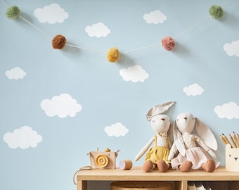 Wall decal clouds children's room sky decoration baby wall sticker boys wall sticker girls nursery DL492
