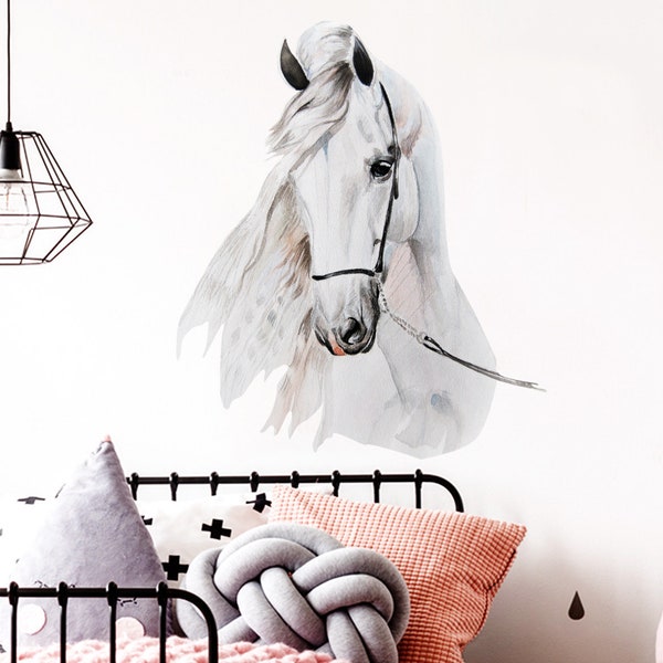 Wall Decal Horse Head Children's Room Baby Room Children Stickers Stickers Wall Stickers Wall Stickers Stickers Poster DL142