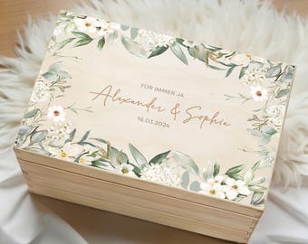 Caja de recuerdos de boda, caja de recuerdos, regalo para los novios, regalo de boda, compromiso, aniversario, regalos de boda XHL1195