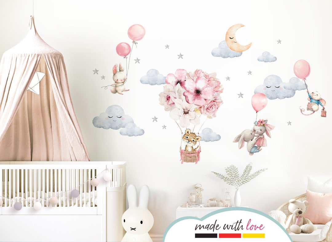 Wall Sticker Wall Decal Children's Room Girl Baby Lion Animals Wall ...