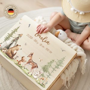 Personalized baby memory box, memory box, birth gift, christening gift, baby memory box, wooden birth box XHL1121