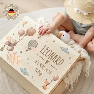 Personalized memory box, baby memory box, baby gift, birth gift, christening gift, baby memory box, XHL1101