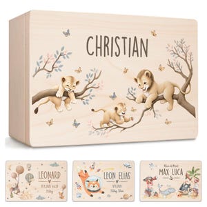 Gepersonaliseerde baby-herinneringsdoos, herinneringsdoos, geboortecadeau, doopcadeau, babycadeau, speelgoeddoos, herinneringsdoos XHL1054