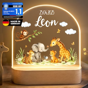 Nachtlicht Baby, Babygeschenk Geburt, Geschenk zur Geburt, Taufgeschenk, Geburtstagsgeschenk, Kinderzimmer, Nachttischlampe, Baby YLL1074