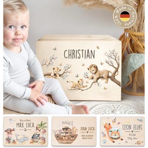 Personalized memory box, baby memory box, baby gift, birth gift, christening gift, wooden birth box, XHL1090