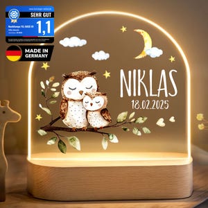 Personalized night lamp, christening gift, birth gift, baby gift, nursery night light, birthday gift YLL1052