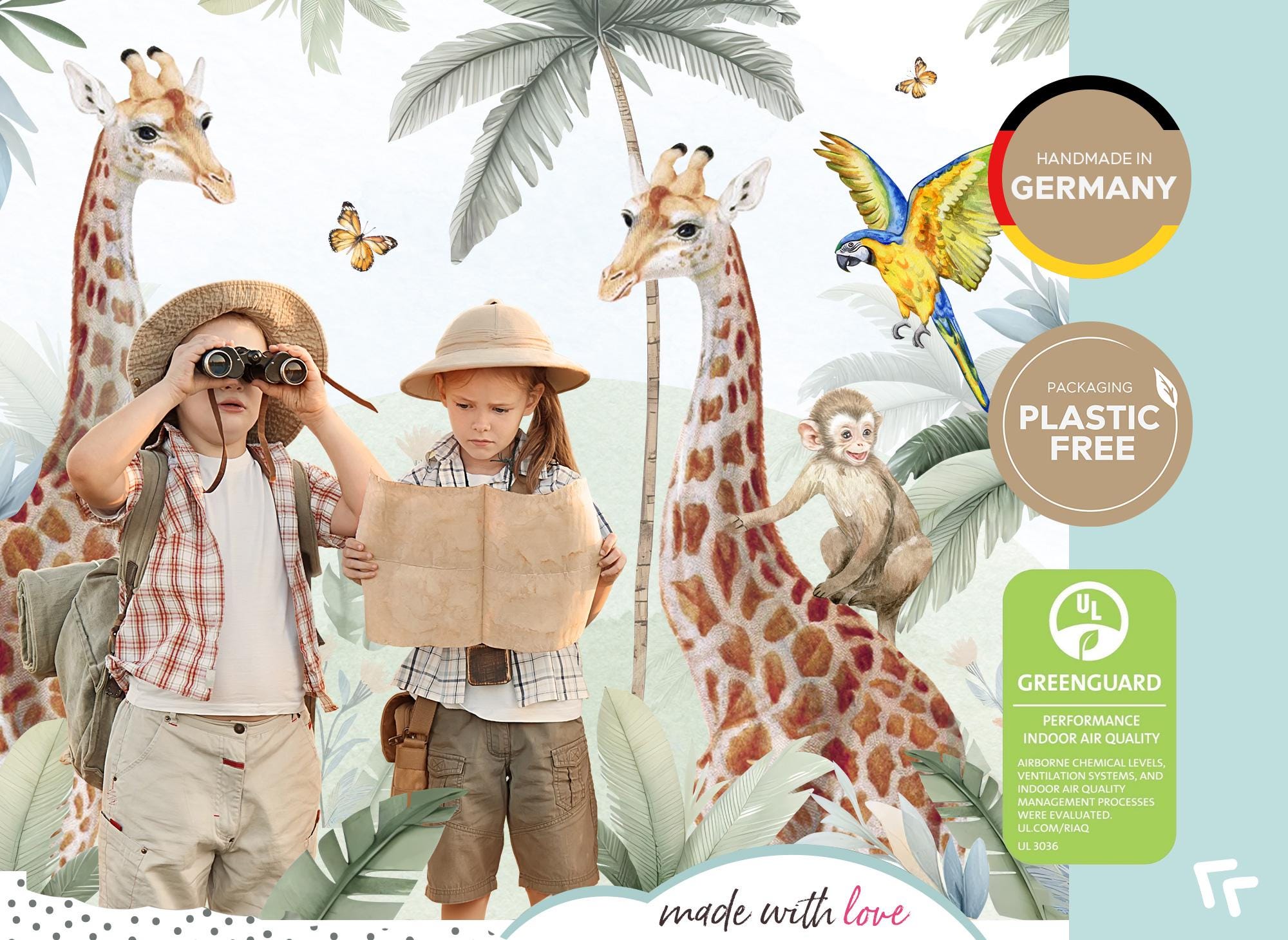 Adesivo Da Parete Orso Sulla Luna Animali Per La Cameretta Del - Foto 3