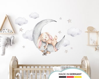 Rabbit with Balloons Wall Sticker Animals Baby Room Wall Decal for Children's Room Self-Adhesive Wall Sticker Decoration DL846