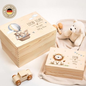 Personalized baby memory box, memory box, birth gift, christening gift, birth box, wooden baby box XHL1136