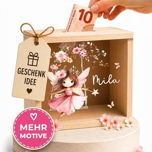 Personalisierte spardose geburt