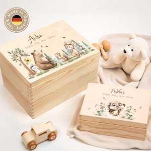 Personalized memory box, baby memory box, birth gift, baby gift birth, christening gift baby, wooden box XHL1142