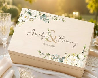 Wedding keepsake box, memory box, gift for the bride and groom, wedding present, engagement, anniversary, wedding gifts XHL1260