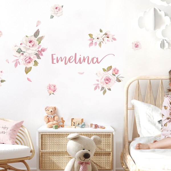 Girl Name Decal Etsy