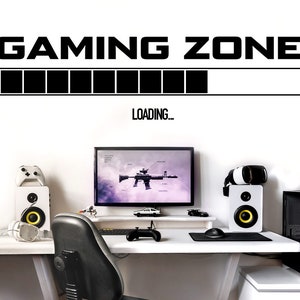 Wall sticker wall decal children&#39;s room boy gaming zone loading bar hallway wall sticker youth room sticker sticker boys W5598