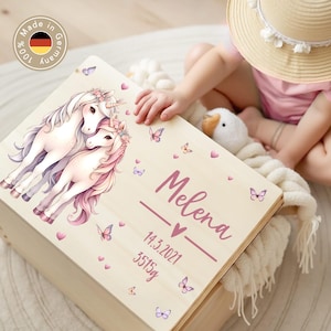 Personalized baby memory box, memory box, baby memory box, birth gift, christening gift, wooden baby box, baby box XHL1077