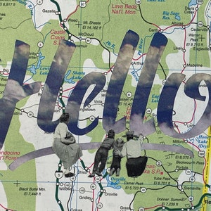 Hello Custom Collage Postcard Pack - Etsy