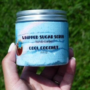 Scrub Korpus | Zuckerpeeling | Esfoliante | Fatto a Mano | Regal | Natur | Cocco