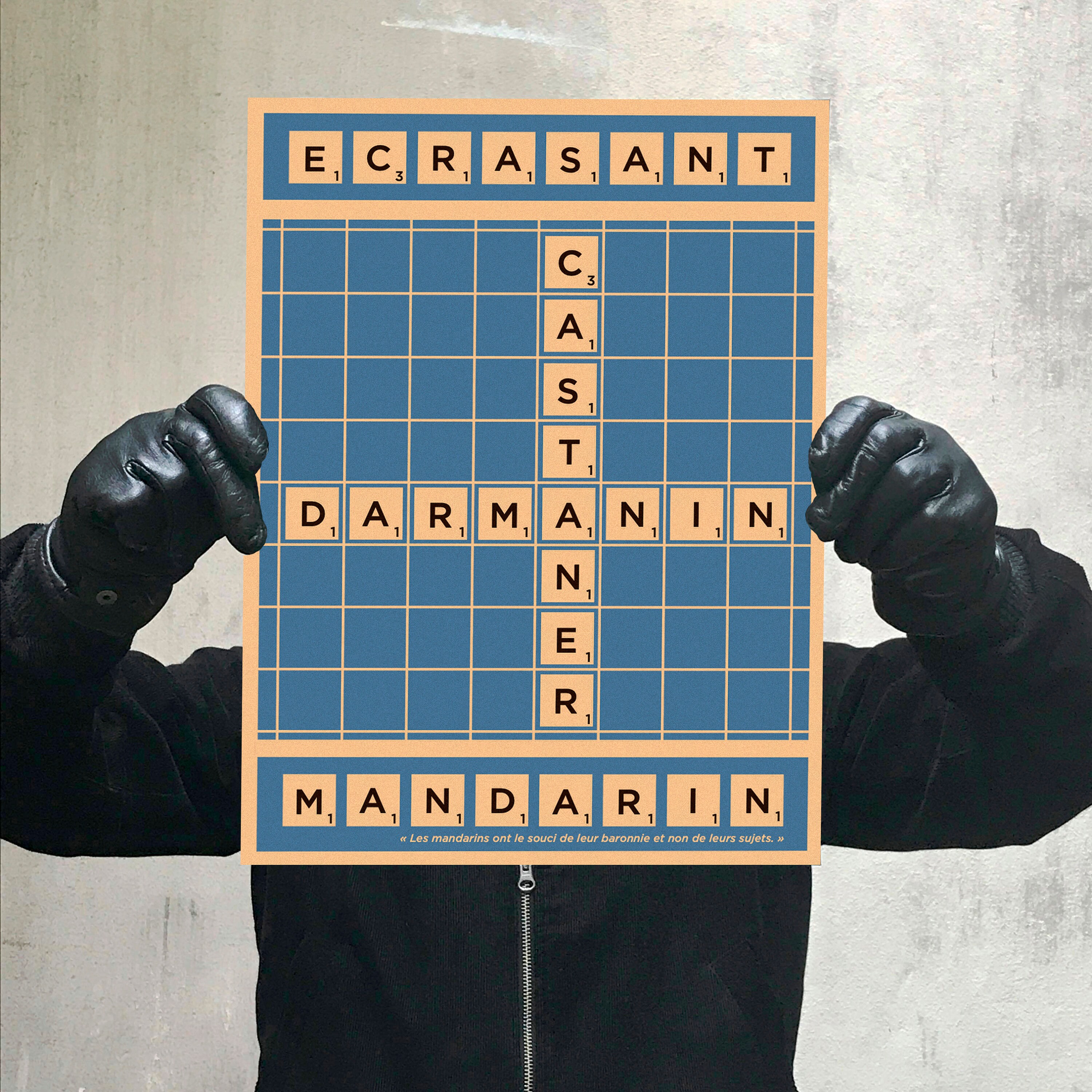 Affiche Scrabble Sérigraphie