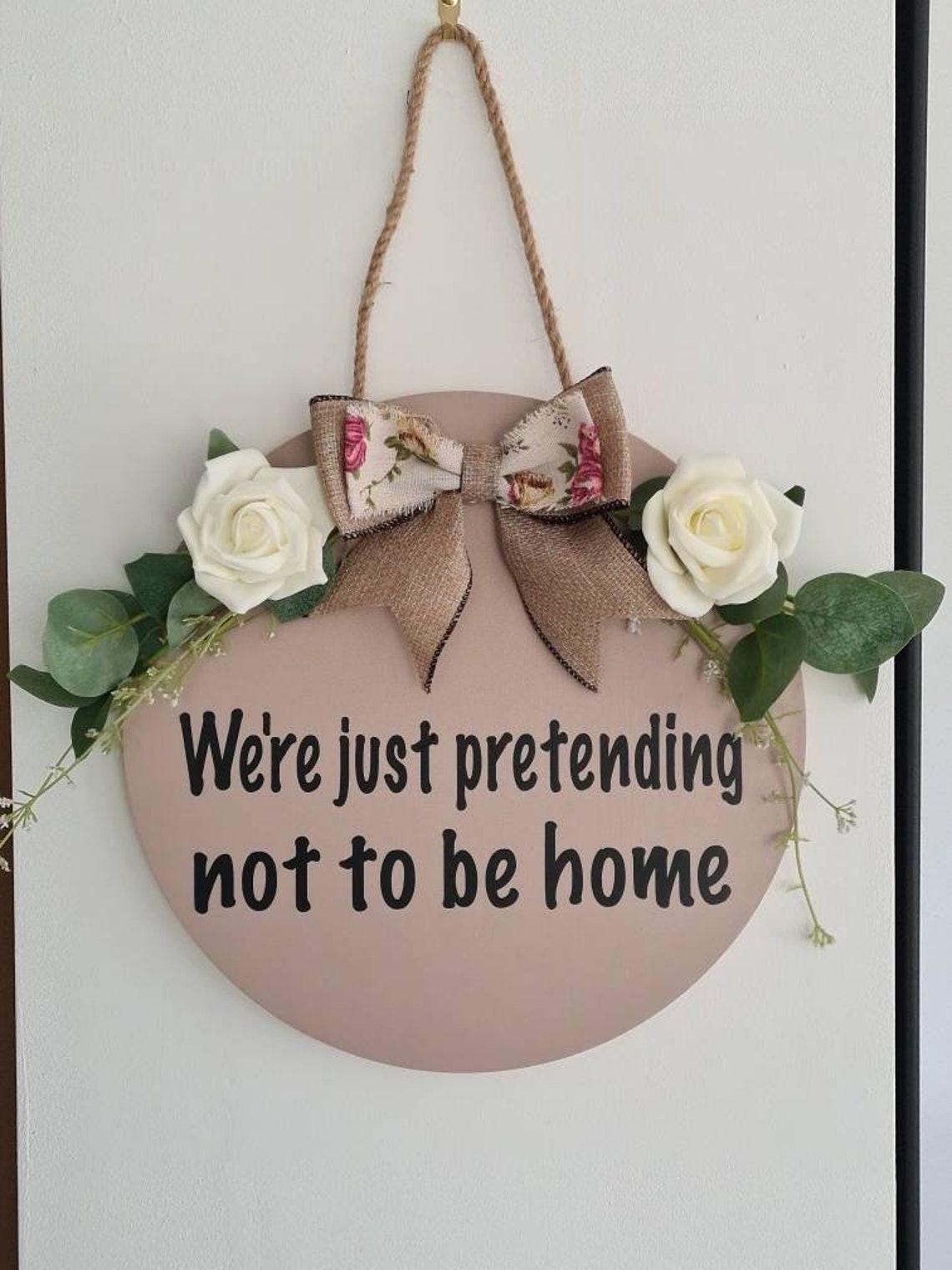 Funny hanging door sign / plaque Etsy