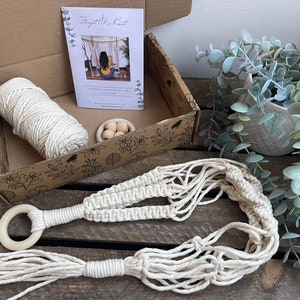 Macrame plant hanger DIY kit | Beginners macrame instructions | natural or coloured