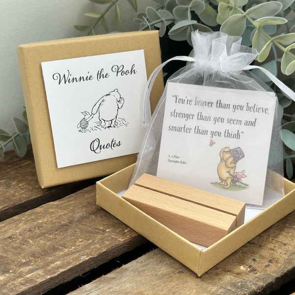 Winnie the Pooh quote positive affirmation cards | mindfulness cards | Positivity reminders