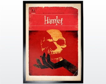 Romans classiques : William Shakespeare – Hamlet. Impression d'art roman non officiel de style vintage