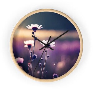 Wildflower Wall Clock