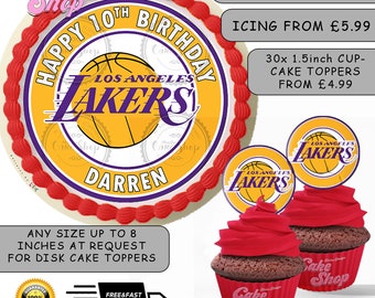 Lakers Cake Etsy