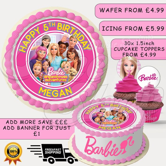 barbie dream house birthday cake