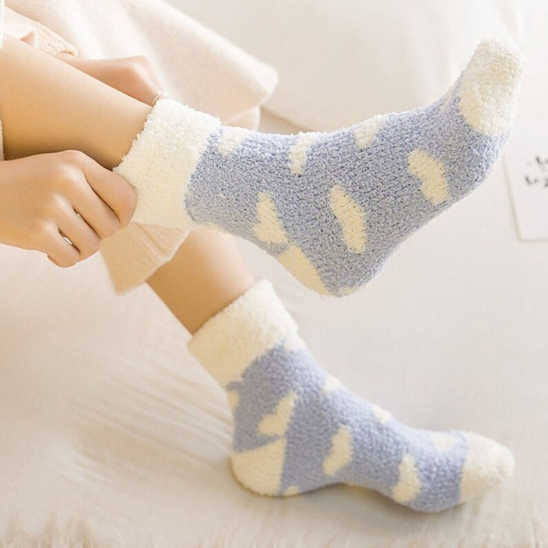 Warm Fluffy Winter Ankle Socks UK Women's Unisex Cute Etsy